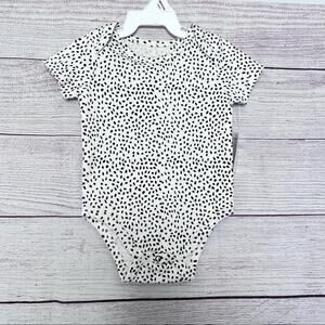 Jessica Simpson Black Zebra Spotted Print One Piece Sz 3/6M